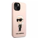 Etui Karl Lagerfeld KLHCP14SSNIKBCP do Apple iPhone 14 6,1" hardcase Silicone Ikonik