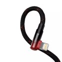 Kabel Baseus MVP 2 Elbow kątowy przewód Power Delivery z bocznym wtykiem USB Typ C / Lightning 1m 20W czerwony (CAVP000220)