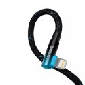 Kabel Baseus MVP 2 Elbow kątowy przewód Power Delivery z bocznym wtykiem USB Typ C / Lightning 1m 20W niebieski (CAVP000221)
