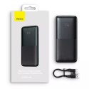 Powerbank Baseus Bipow Pro 10000mAh 20W czarny z kablem USB Typu A - USB Typu C 3A 0.3m (PPBD040201)