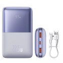 Powerbank Baseus Bipow Pro 20000mAh 22.5W fioletowy z kablem USB Typu A - USB Typu C 3A 0.3m (PPBD040305)