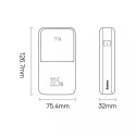 Powerbank Baseus Bipow Pro 20000mAh 22.5W fioletowy z kablem USB Typu A - USB Typu C 3A 0.3m (PPBD040305)