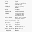 Powerbank z szybkim ładowaniem Baseus Bipow 20000mAh 20W czarny (Overseas Edition) + kabel USB-A - Micro USB 0.25m czarny (PPBD0