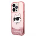 Etui Etui Karl Lagerfeld KLHCP14LLNCHCP do iPhone 14 Pro 6,1" hardcase Glitter Choupette Head