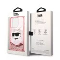 Etui Etui Karl Lagerfeld KLHCP14LLNCHCP do iPhone 14 Pro 6,1" hardcase Glitter Choupette Head