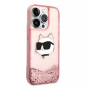 Etui Etui Karl Lagerfeld KLHCP14LLNCHCP do iPhone 14 Pro 6,1" hardcase Glitter Choupette Head