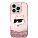 Etui Etui Karl Lagerfeld KLHCP14LLNCHCP do iPhone 14 Pro 6,1" hardcase Glitter Choupette Head