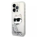 Etui Karl Lagerfeld KLHCP14LLNCHCS do iPhone 14 Pro 6,1" hardcase Glitter Choupette Head