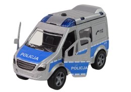 Metalowe Autko Van Policja Polskie Słowa HKG087