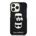 Etui Karl Lagerfeld KLHCP13XTPE2TK do iPhone 13 Pro Max 6,7" hardcase czarny/black Karl&Choupette Head