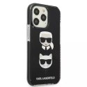 Etui Karl Lagerfeld KLHCP13XTPE2TK do iPhone 13 Pro Max 6,7" hardcase czarny/black Karl&Choupette Head