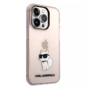 Etui Karl Lagerfeld KLHCP14LHNCHTCP do iPhone 14 Pro 6,1" hardcase Ikonik Choupette