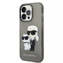 Etui Karl Lagerfeld KLHCP14LHNKCTGK do iPhone 14 Pro 6,1" hardcase Gliter Karl&Choupette