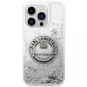 Etui Karl Lagerfeld KLHCP14LLCRSGRS do iPhone 14 Pro 6,1" hardcase Liquid Glitter RSG