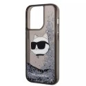 Etui Karl Lagerfeld KLHCP14LLNCHCK do iPhone 14 Pro 6,1" hardcase Glitter Choupette Head
