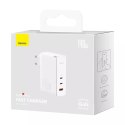 Ładowarka sieciowa Baseus GaN5 Pro 2xUSB-C + USB, 140W (biała)