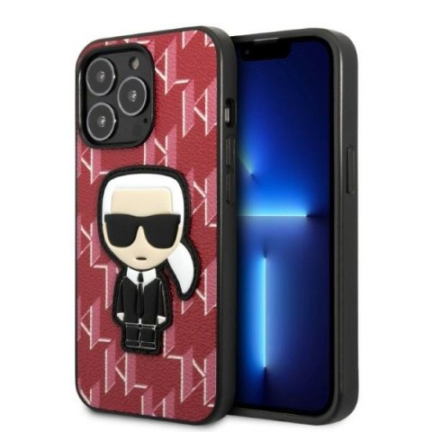 Karl Lagerfeld nakładka do iPhone 13 Pro KLHCP13LPMNIKPI czerwona hard case Monogram Iconic Karl