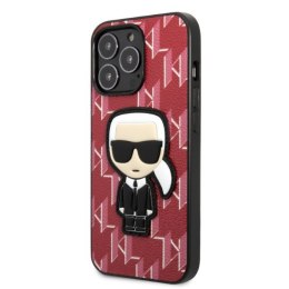 Karl Lagerfeld nakładka do iPhone 13 Pro KLHCP13LPMNIKPI czerwona hard case Monogram Iconic Karl