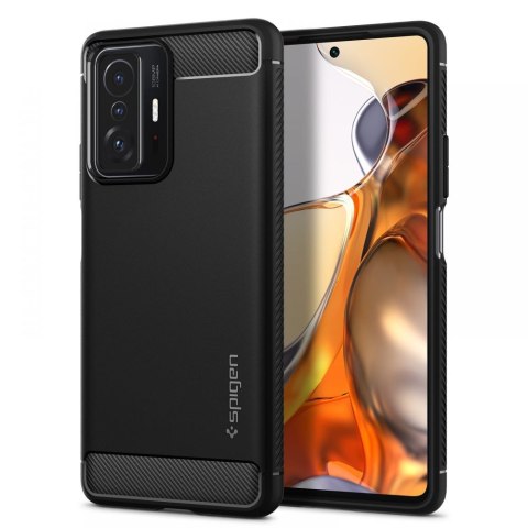 Spigen nakładka Rugged Armor do Xiaomi 11T 5G / 11T Pro 5G matowa czarna