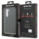 AMG nakładka do Samsung Galaxy S23 AMHCS23SBLSCA czarna hardcase PU Carbon Grey Stripe & Embossed Logo