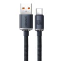 Baseus kabel Crystal Shine USB - USB-C 1,2 m 100W czarny