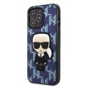 Karl Lagerfeld nakładka do iPhone 13 Pro KLHCP13LPMNIKBL niebieska hard case Monogram Iconic Karl