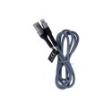 Maxlife kabel MXUC-01 USB - Lightning 1,0 m 2A szary nylonowy