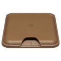 Spigen portfel Valentinus MagSafe universal magnetic card holder brown