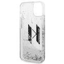 Karl Lagerfeld nakładka do iPhone 14 6,1" KLHCP14SLBKLCS srebrna Liquid Glitter case Big KL Logo