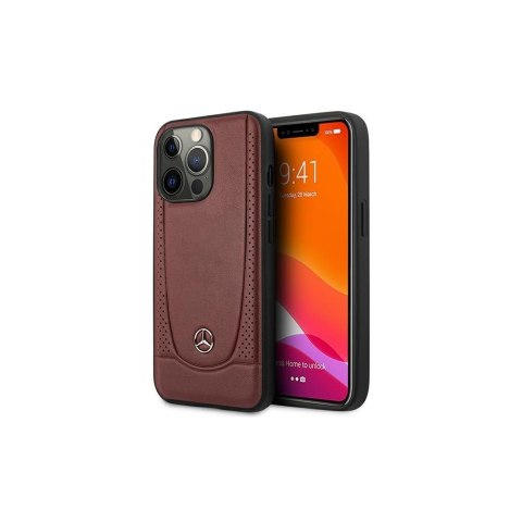 Mercedes nakładka do iPhone 14 Plus 6,7" MEHCP14MARMRE czerwona hardcase Leather Urban Bengale