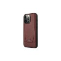 Mercedes nakładka do iPhone 14 Plus 6,7" MEHCP14MARMRE czerwona hardcase Leather Urban Bengale