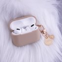 Etui do Airpods / Airpods 2 karmelowe z zawieszką