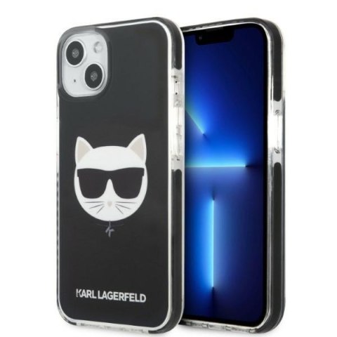 Karl Lagerfeld nakładka do iPhone 13 KLHCP13MTPECK czarna hard case Iconic Choupette Head