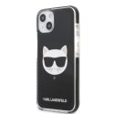 Karl Lagerfeld nakładka do iPhone 13 KLHCP13MTPECK czarna hard case Iconic Choupette Head