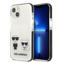 Karl Lagerfeld nakładka do iPhone 13 KLHCP13MTPEKCW czarna hard case Iconic Karl & Choupette