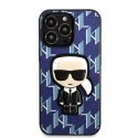 Karl Lagerfeld nakładka do iPhone 13 Pro Max KLHCP13XPMNIKBL niebieska hard case Monogram Iconic Karl