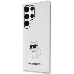 Etui ochronne na telefon Karl Lagerfeld KLHCS23LHNCHTCT do Samsung Galaxy S23 Ultra S918 transparent hardcase Ikonik Choupette