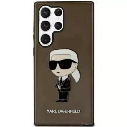 Etui ochronne na telefon Karl Lagerfeld KLHCS23LHNIKTCK do Samsung Galaxy S23 Ultra S918 czarny/black hardcase Ikonik Karl Lager
