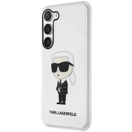 Etui ochronne na telefon Karl Lagerfeld KLHCS23MHNIKTCT do Samsung Galaxy S23+ Plus S916 transparent hardcase Ikonik Karl Lagerf