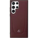 Mercedes nakładka do Samsung Galaxy S23 Plus MEHCS23MARMRE czerwona HC Leather Urban Bengale