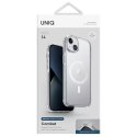 Etui UNIQ Combat do iPhone 14 6,1" Magclick Charging przeźroczysty/dove satin clear