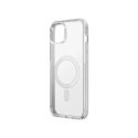 Etui UNIQ Combat do iPhone 14 Plus 6,7" Magclick Charging przeźroczysty/dove satin clear