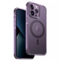 Etui UNIQ Combat do iPhone 14 Pro 6,1" Magclick Charging purpurowy/fig purple