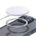 Zestaw ochronny Baseus Glitter przeźroczyste etui magnetyczne i szkło hartowane do iPhone 14 Plus (czarny)