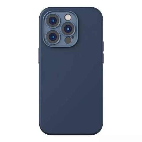 Zestaw ochronny Baseus Liquid Silica etui i szkło hartowane do iPhone 14 Pro (niebieski)