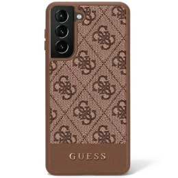 Guess nakładka do Samsung Galaxy S23 GUHCS23SG4GLBR brązowa hardcase 4G Stripe Collection