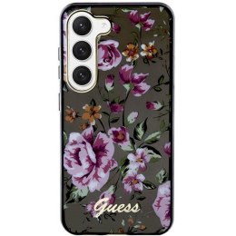 Guess nakładka do Samsung Galaxy S23 GUHCS23SHCFWSK czarna HC IML Flower