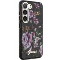 Guess nakładka do Samsung Galaxy S23 GUHCS23SHCFWSK czarna HC IML Flower