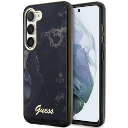 Guess nakładka do Samsung Galaxy S23 Ultra GUHCS23LHTMRSK czarna HC IML Golden Marble