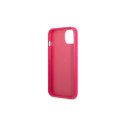 Guess nakładka do iPhone 13 6,1" GUHCP13MPS4MF różowa hardcase Saffiano 4G Small Metal Logo